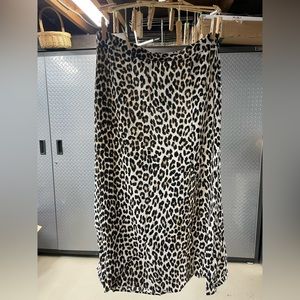 Leopard print skirt